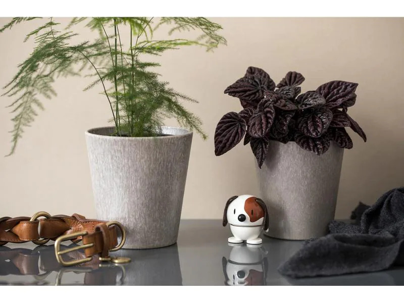 Hoptimist Aufsteller Bumble Hund S, Braun/Weiss