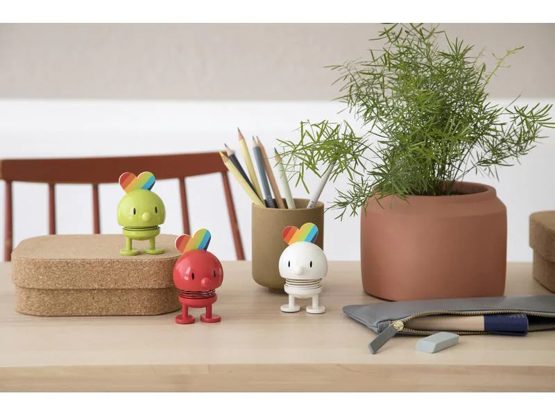 Hoptimist Aufsteller Regenbogen S, Weiss, 1 Stück