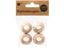 lalana Holzperlen 30 mm, 4 Stück