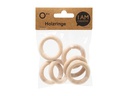 lalana Holzring 4.5 cm, 6 Stück