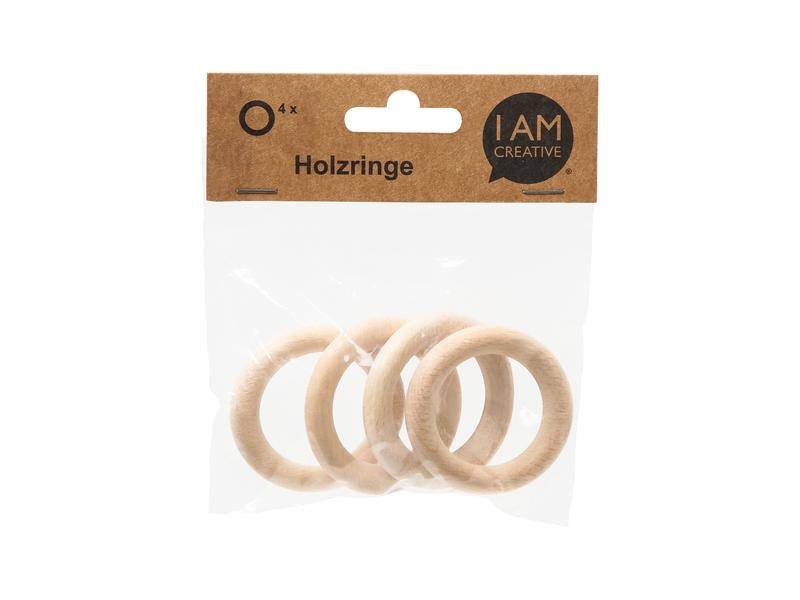 lalana Holzring 5.5 cm, 4 Stück