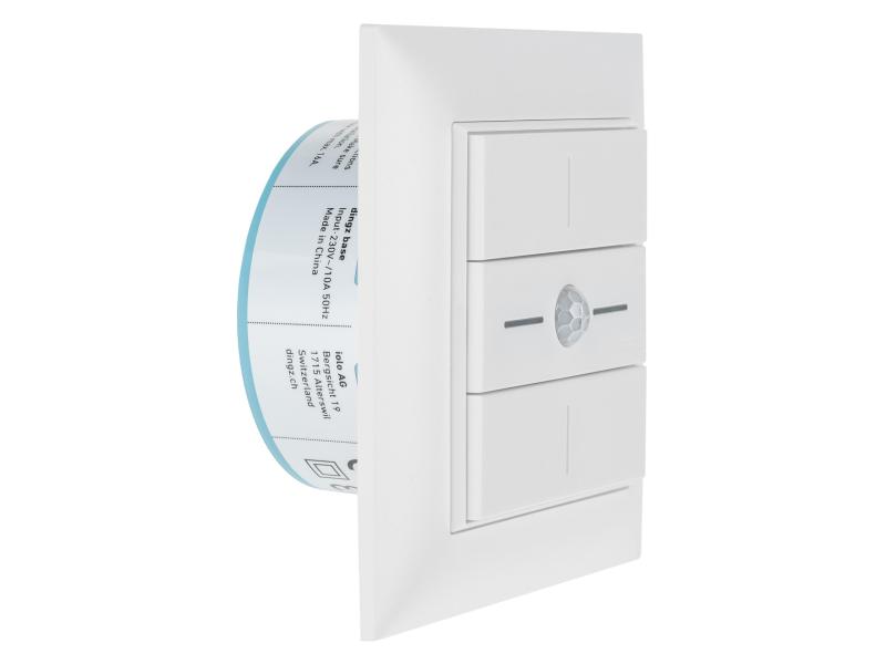 dingz WLAN-Schalter «dingz plus» mit Bewegungsmelder UP weiss