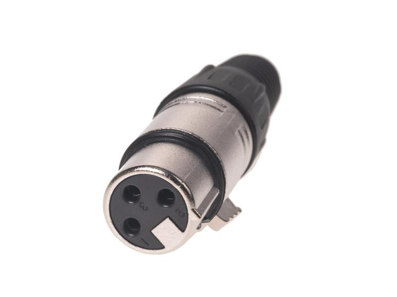 Bemero Stecker BC1001NI-F 3-Pol XLRf female Stecker Nickel