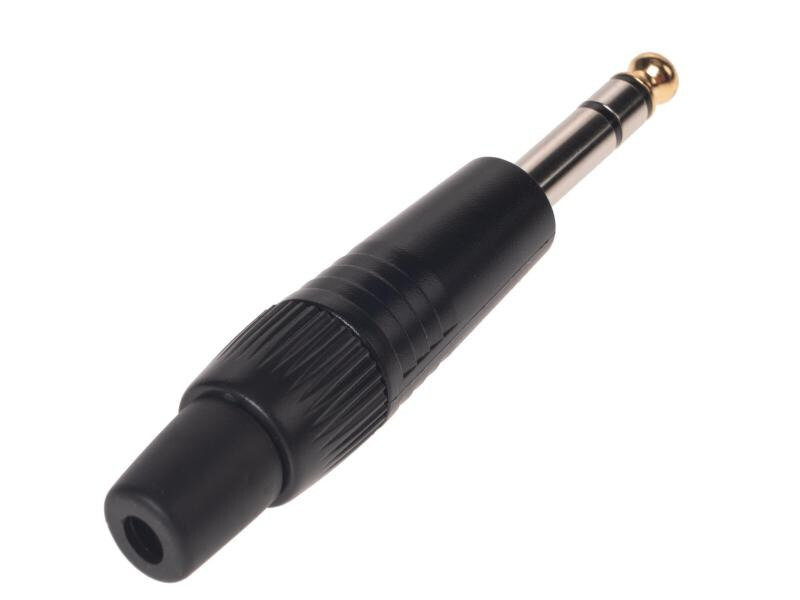 Bemero Stecker BC2002BK-M 6.3mm stereo Klinkenstecker schwarz