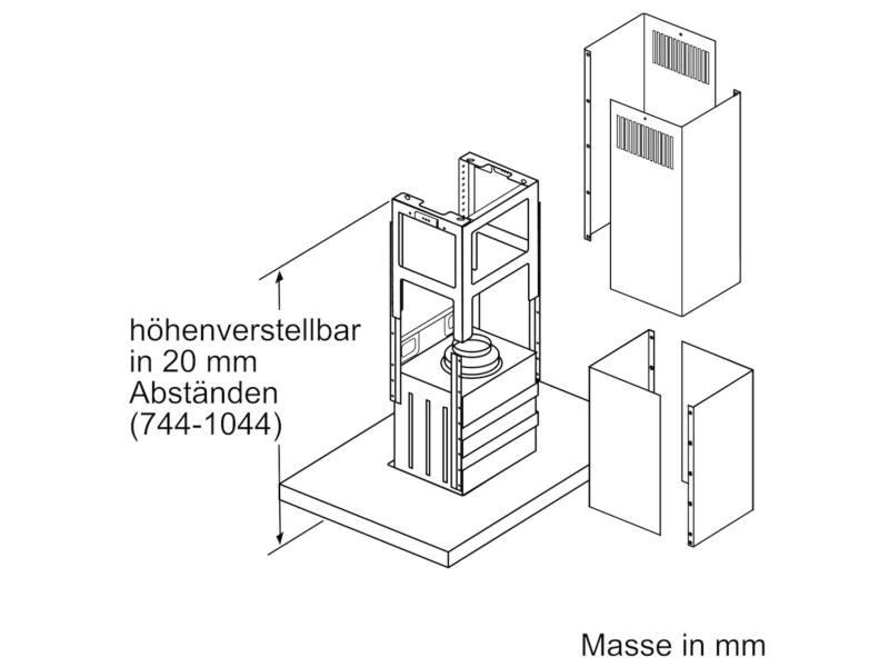 Bosch Inselhaube DIB97IM50 4 Stufen