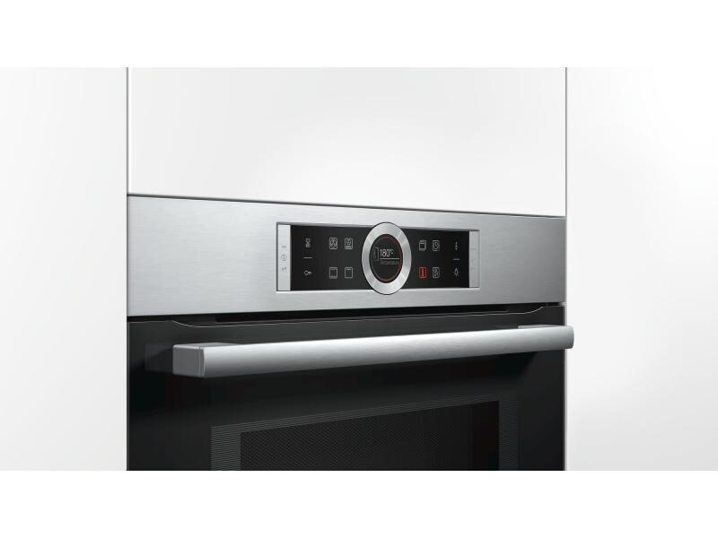 Bosch Einbaubackofen mit Mikrowelle CMG633BS1 Keine