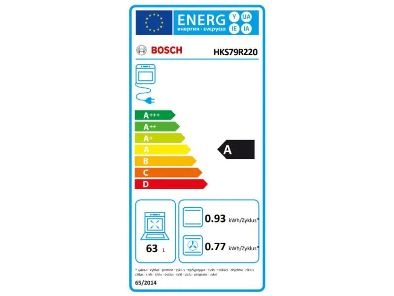 Bosch Standherd HKS79R220 A, Weiss