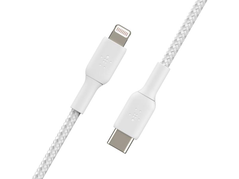 Belkin USB-Ladekabel Braided Boost Charge USB-C - Lightning 2 m