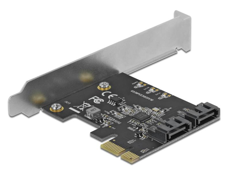 Delock Host Bus Adapter 2 Port SATA PCIe  Karte