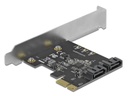 Delock Host Bus Adapter 2 Port SATA PCIe  Karte