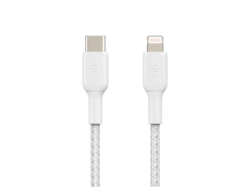 Belkin USB-Ladekabel Braided Boost Charge USB-C - Lightning 2 m