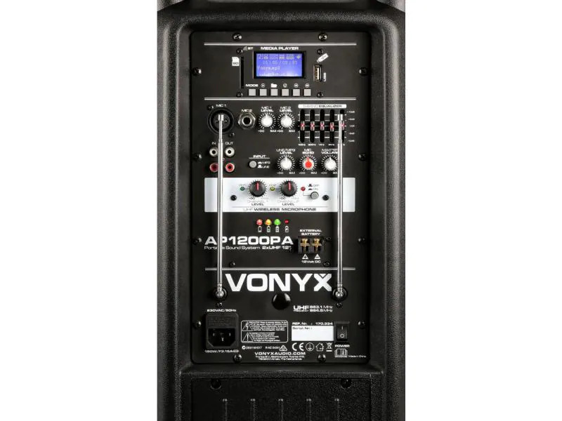 Vonyx PA-System AP1200PA Handmics