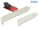 Delock Host Bus Adapter Controller PCI-ex4 - U.2 Bracket FH+LP