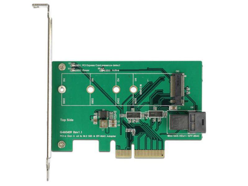 Delock Host Bus Adapter Controller PCI-ex4 - U.2 Bracket LP