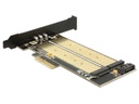 Delock Host Bus Adapter PCI-Ex4 - M.2 1xNVME Key-M, 1xSATA Key-B