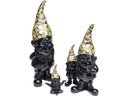 Kare Dekofigur Zwerg Meditation Schwarz/Gold