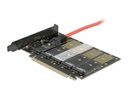 Delock Host Bus Adapter PCI-Express x16v3 zu 5xM.2 Key-B, SATA