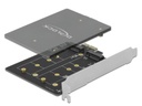 Delock Host Bus Adapter PCIe x1 Karte zu 2x M.2 Key B bootfähig