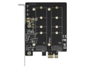Delock Host Bus Adapter PCIe x1 Karte zu 2x M.2 Key B bootfähig