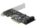 Delock SATA-Controller 4Port SATA &amp; 1Port M.2 SATA PCI-Express-x4