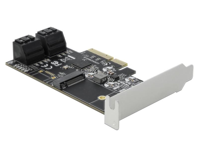 Delock SATA-Controller 4Port SATA &amp; 1Port M.2 SATA PCI-Express-x4