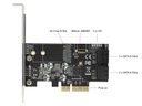 Delock SATA-Controller 4Port SATA &amp; 1Port M.2 SATA PCI-Express-x4