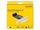 Delock SATA-Controller 4Port SATA &amp; 1Port M.2 SATA PCI-Express-x4