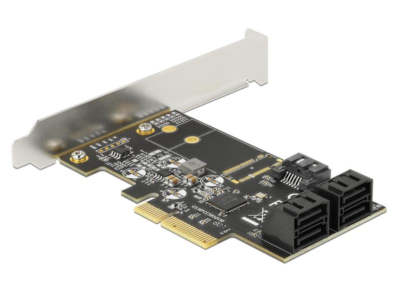 Delock SATA-Controller 5 Port SATA Kontroller PCI-Express-x4