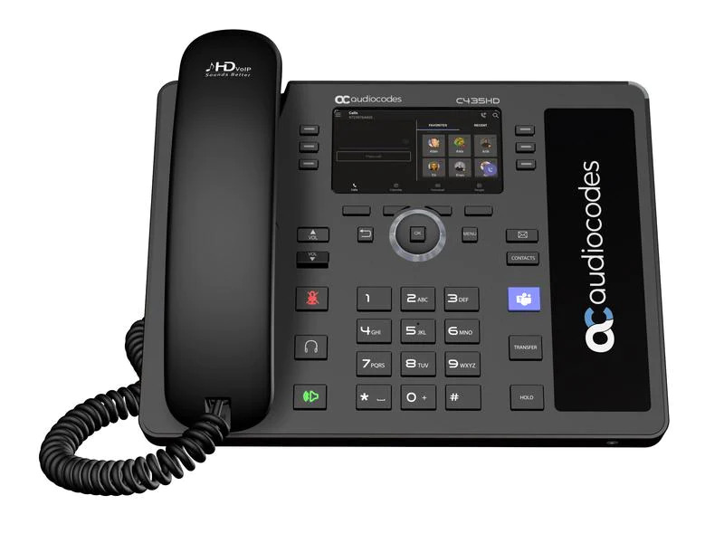 Audiocodes Tischtelefon C435HD Microsoft Teams Schwarz