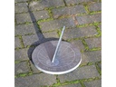 Esschert Design Sonnenuhr rund Schiefer