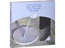 Esschert Design Sonnenuhr rund Schiefer