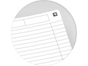 Oxford Notizbuch A4, liniert, Schwarz