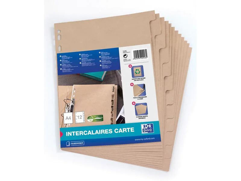 Oxford Register 12-teilig A4, Beige