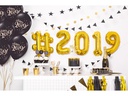 Partydeco Kuchen-Topper Happy New Year 1 Stück, Gold