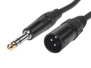 Bemero XLR-Kabel XLRm - 6.3 Klinken Kabel 3 m symmetrisch