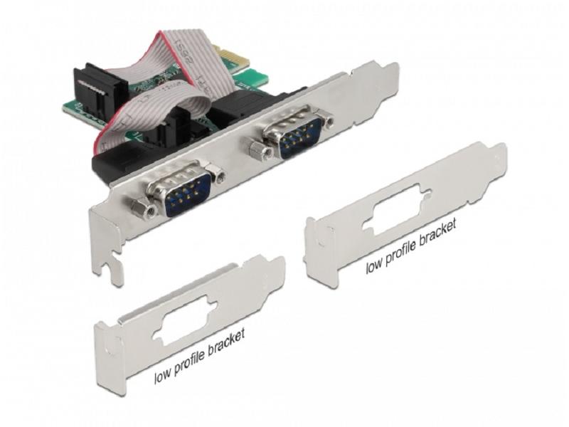 Delock PCI-Express-Karte 90046 2x Seriell / RS232