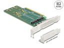 Delock Host Bus Adapter PCI-Express x16 - 4 x NVMe M.2 Key M 110 mm