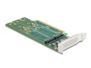 Delock Host Bus Adapter PCI-Express x16 - 4 x NVMe M.2 Key M 110 mm