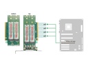 Delock Host Bus Adapter PCI-Express x16 - 4 x NVMe M.2 Key M 110 mm