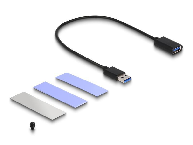 Delock Externes Gehäuse USB3.2 Gen 2 für PS5 mit M.2 NVMe Slot M.2