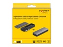 Delock Externes Gehäuse USB3.2 Gen 2 für PS5 mit M.2 NVMe Slot M.2