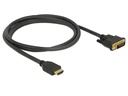 Delock Kabel HDMI - DVI, 1.5m, bidirektional
