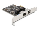 Delock Netzwerkkarte 2xRJ45 Gigabit PCI-Express x1