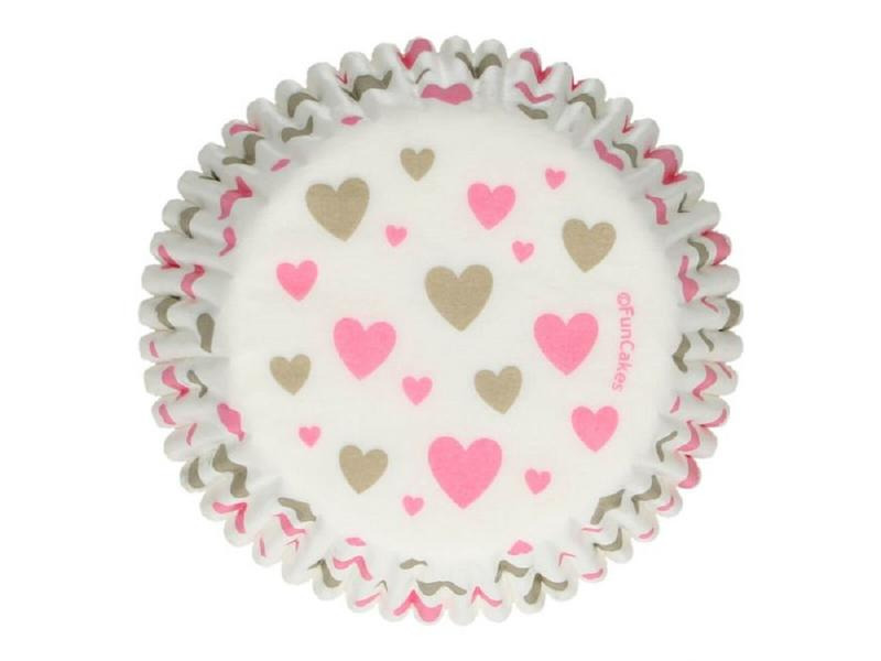Funcakes Muffin Backform Herz 48 Stück