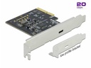 Delock PCI-Express-Karte 89036 USB-C 3.2, 20Gbs, LP