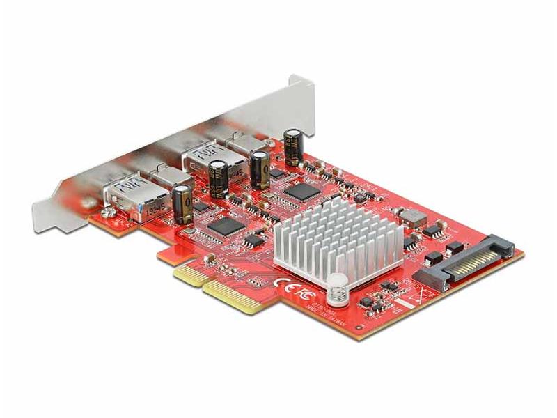 Delock PCI-Express-Karte 89041 USB 3.1 Gen2 - 2x USB-A + 2x USB-C