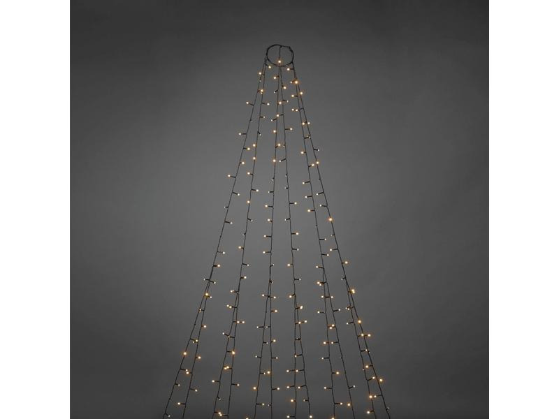 Konstsmide LED-Lichterkette Baummantel mit Ring 6 Stränge, 270 Lampen