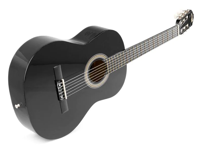 MAX Akustikgitarre SoloArt Set Schwarz