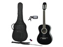 MAX Akustikgitarre SoloArt Set Schwarz