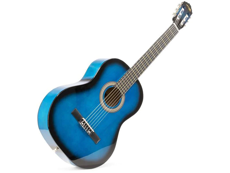 MAX Konzertgitarre SoloArt Set Blau